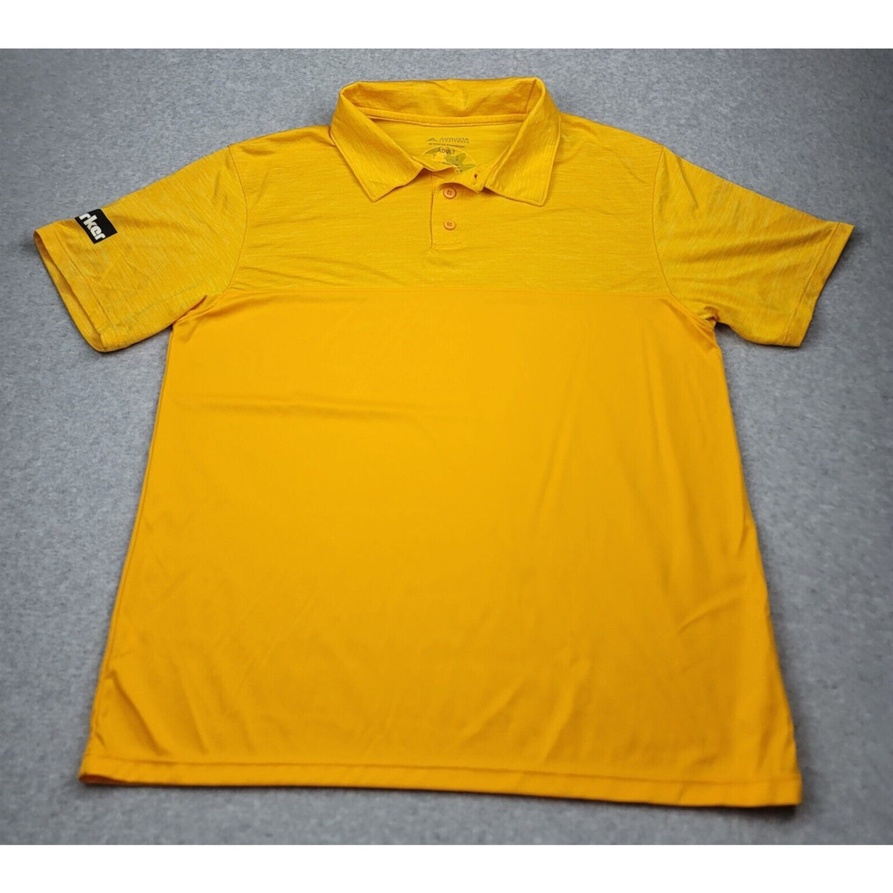 Augusta Sportswear Polo Yellow Mens Large Moisture Management Parker